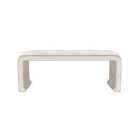 Malia Large Natural Classic/Modern Custom Upholstered Bench