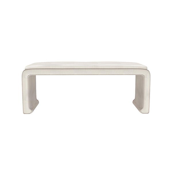 Malia Large Natural Classic/Modern Custom Upholstered Bench