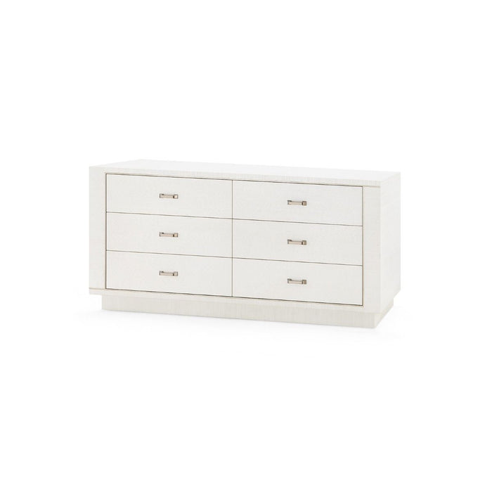 Noah Sand White 6 Dresser Drawer