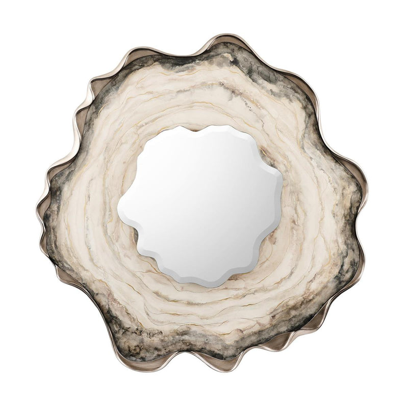 Drago Grey Agate Stone Mirror