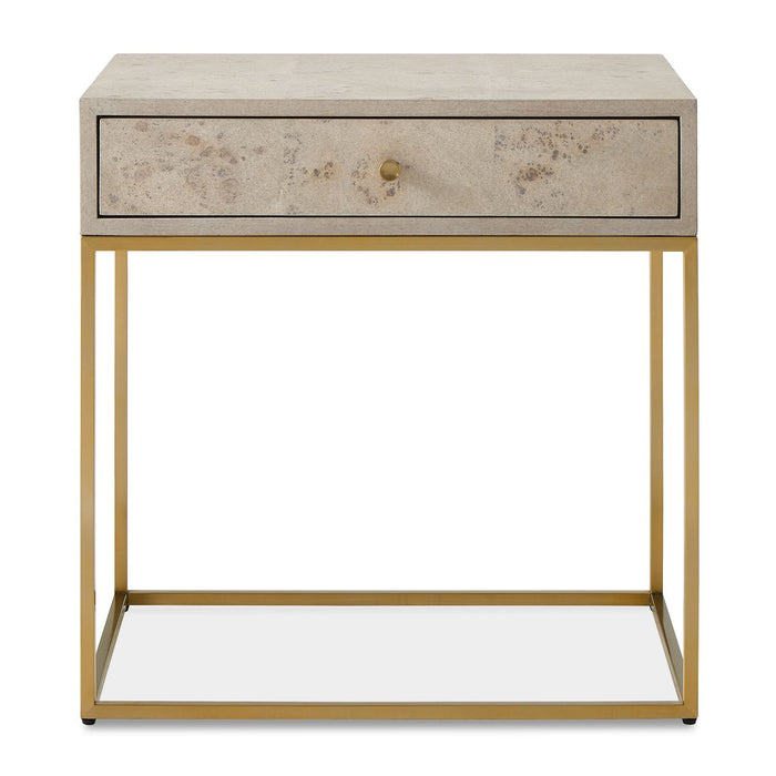 Juliette Maple Burl Nightstand/End Table