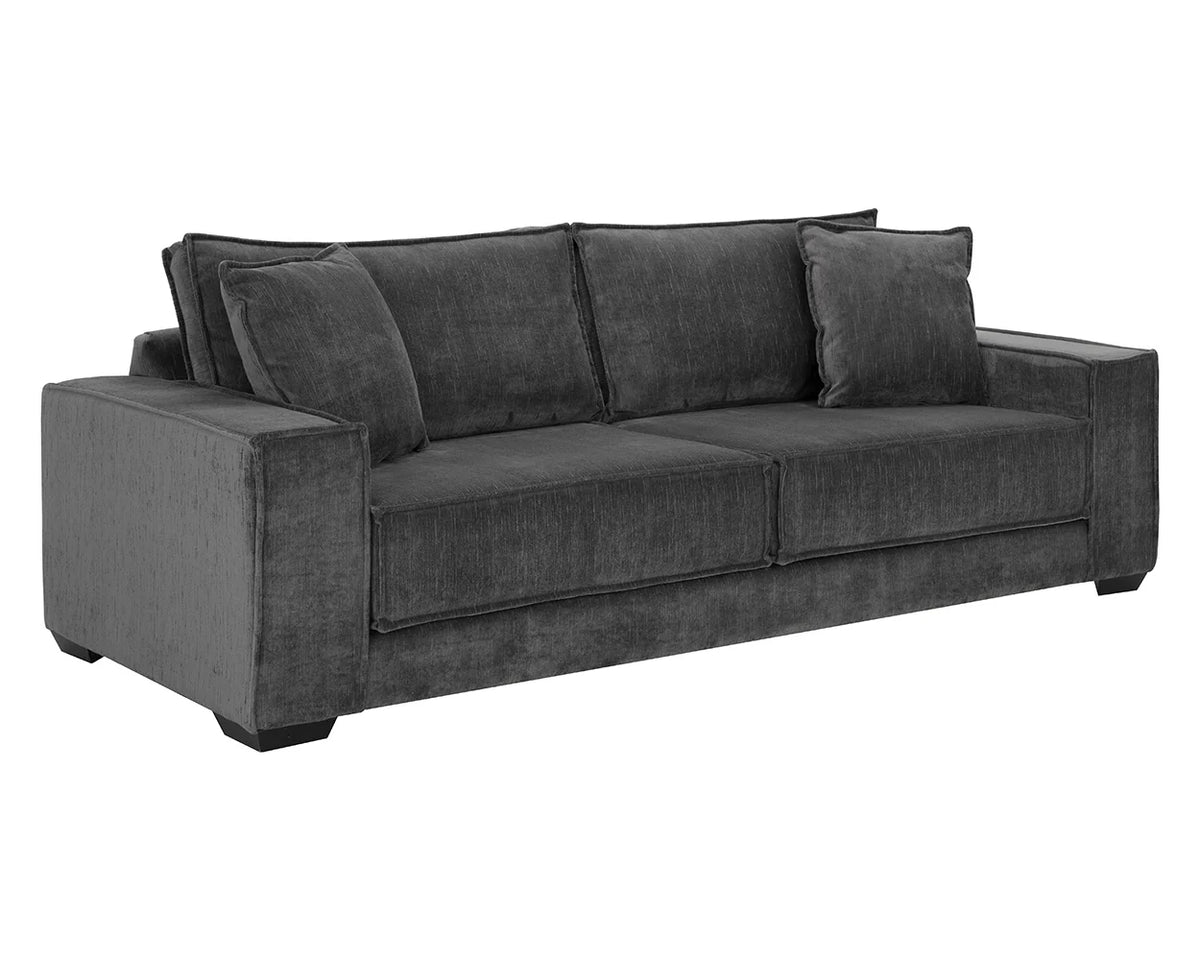 Calista 99" Pewter Sofa