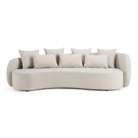 Helene Beige 4 Seat Outdoor Performance Fabric Sofa