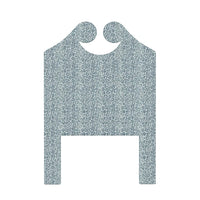Hannah Spotted Blue Twin Custom Headboard