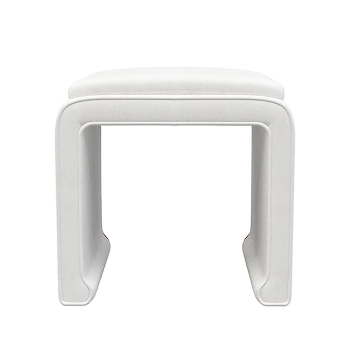 Malia Classic/Modern Neutral Custom Upholstered Ottoman