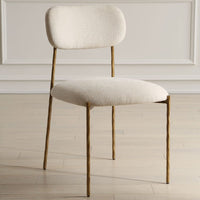 Aster Off-White & Gold Dining Chair (Set of 2)