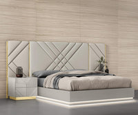 Erikka Grey Bed With Wings