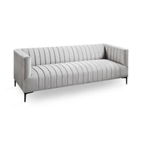 Georgiana Grey Velvet Sofa