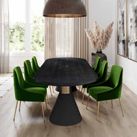 Prado Green Velvet With Gold Frame Chair - Luxury Living Collection