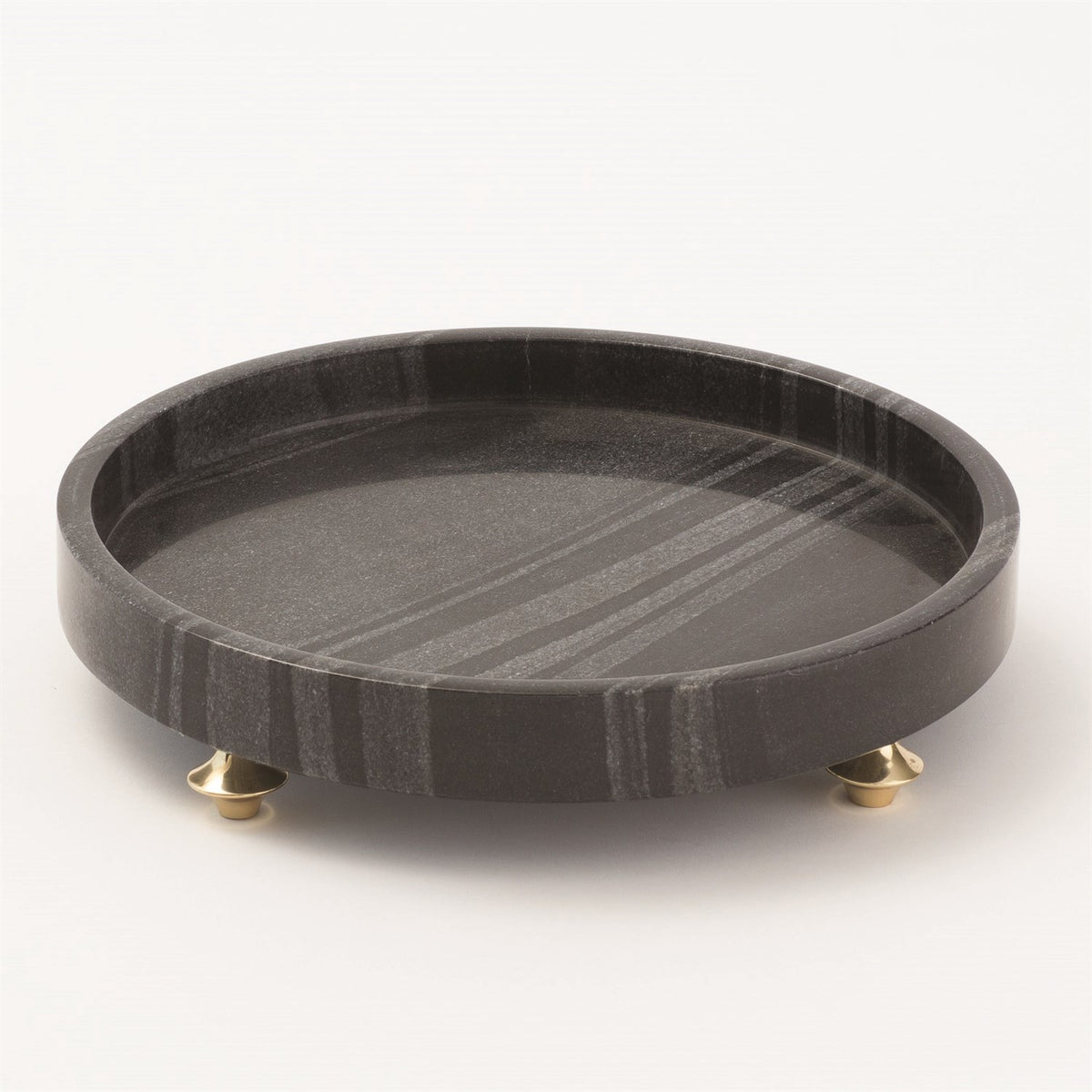 Quintessential Black & Gold Marble Tray
