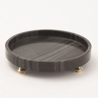 Quintessential Black & Gold Marble Tray