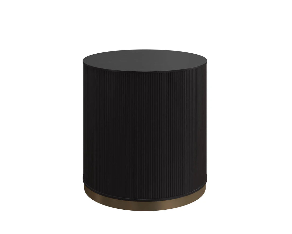 Kalla Charcoal & Gold Accent Table