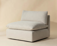 Reve Linen Modular Armless Chair
