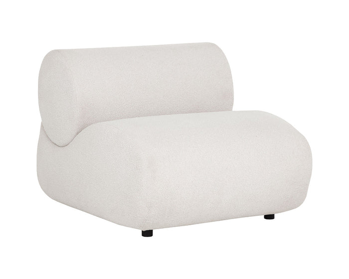 Nimbus Cream Performance Fabric Indoor/Outdoor Modular Armless Chair