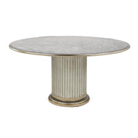 Alldonna Contemporary Gold Round Dining Table