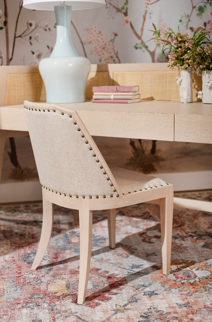 Marlee Sand & Oatmeal Linen Side Chair