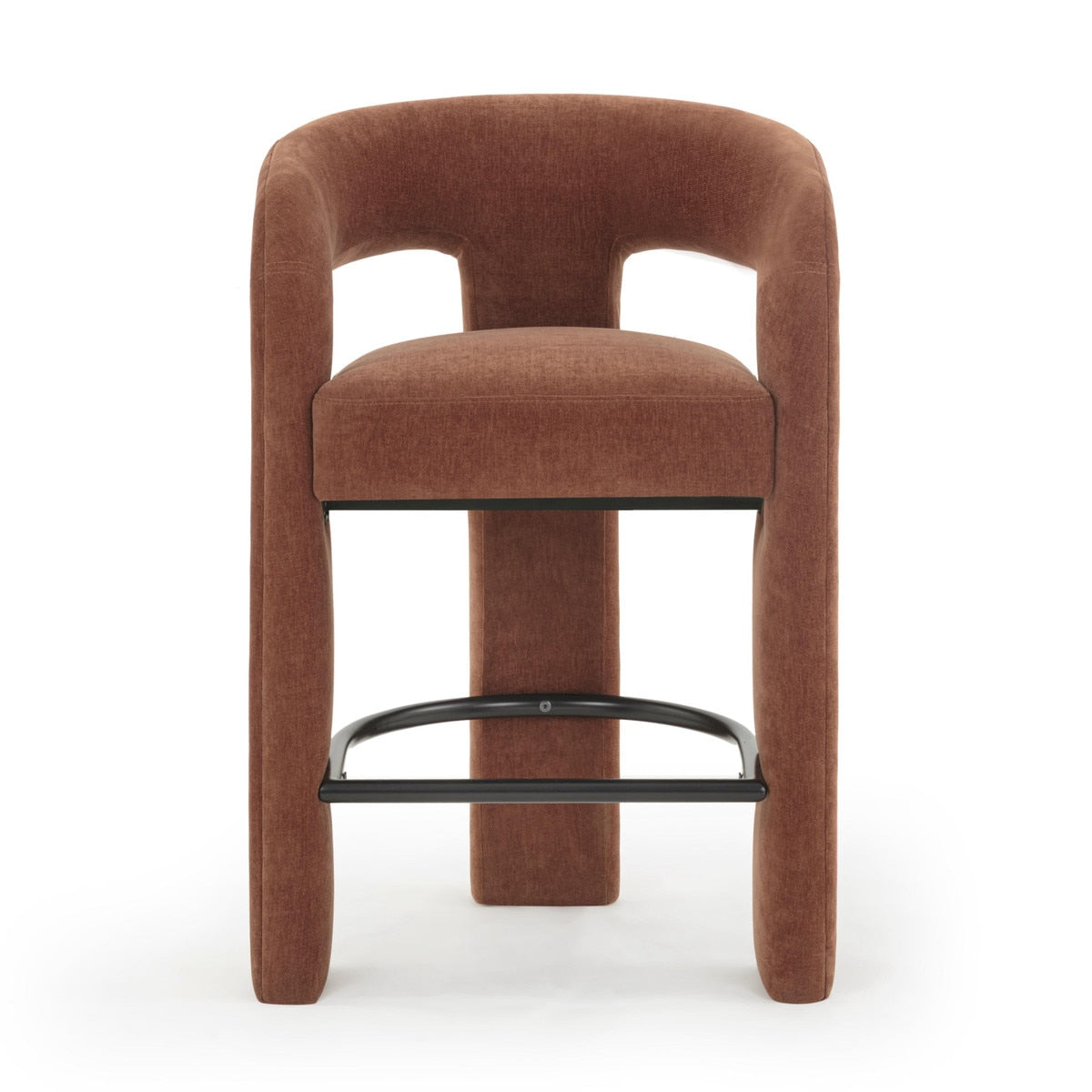 Malone Rust Red Performance Chenille Stool