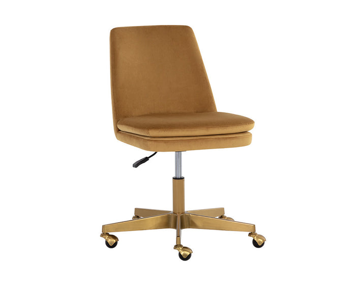 Berget Gold Sky & Gold Desk Chair
