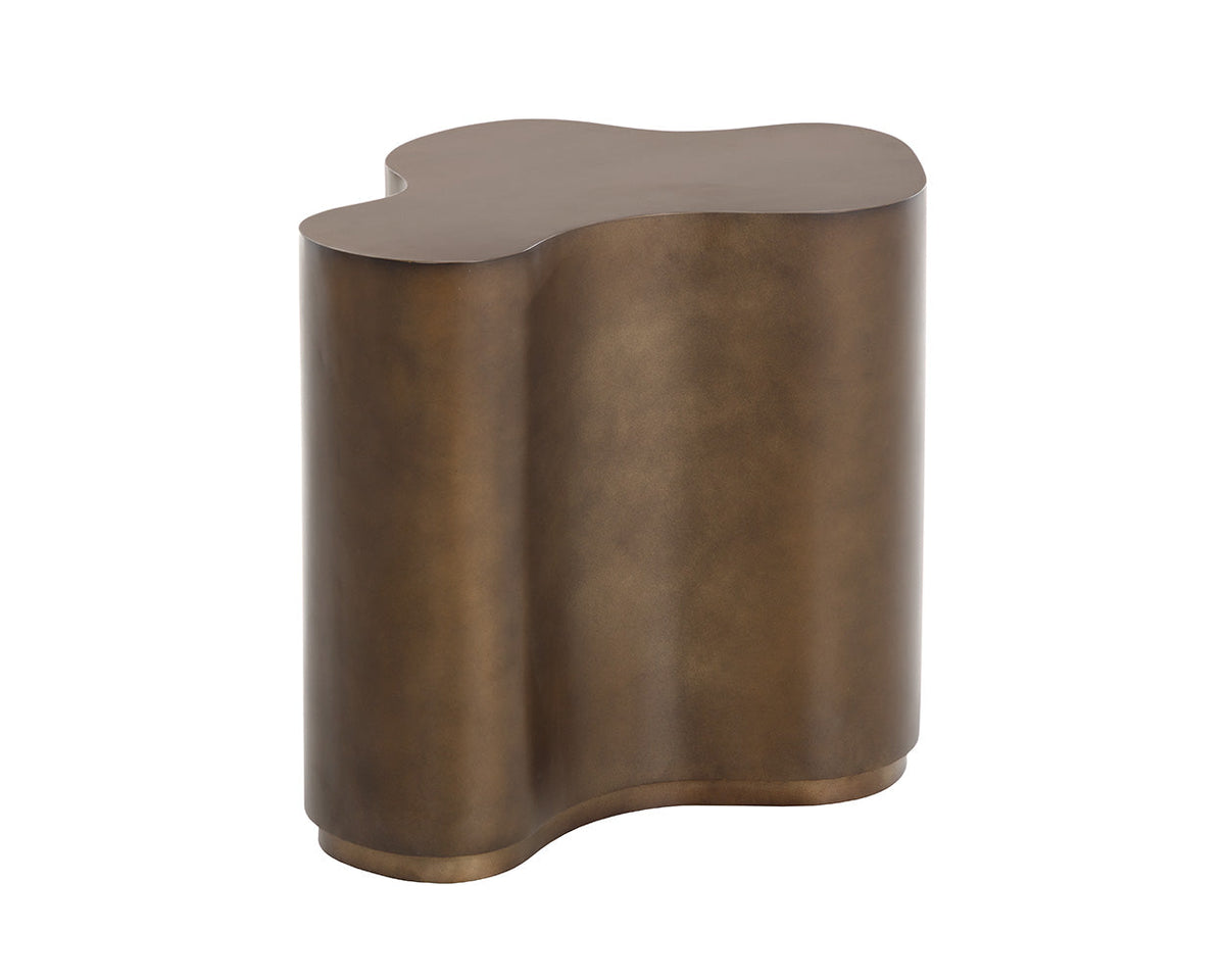 Boise Antique Brass & Bronze Iron Accent Table (2 Sizes Available)