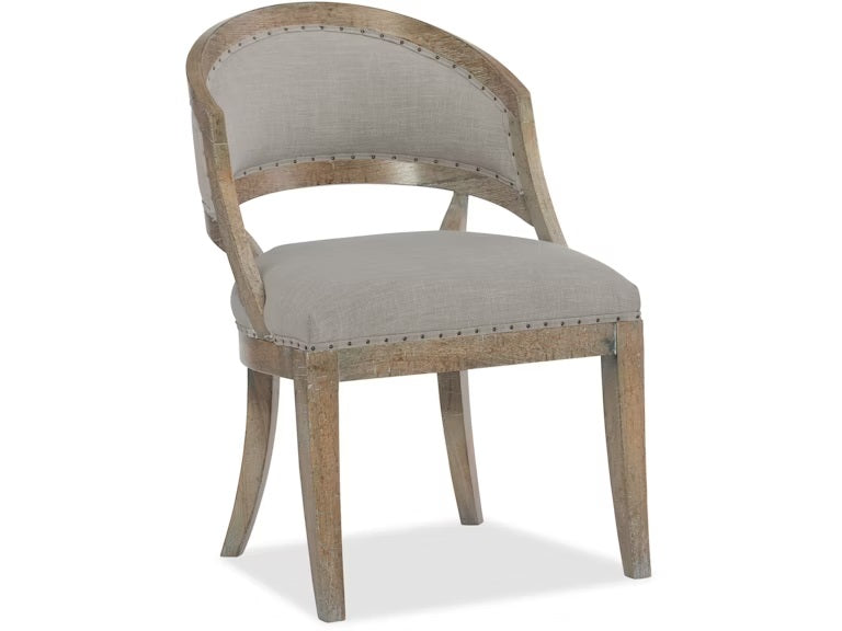 Banks Linen Barrel Back Dining Chair (Set of 2)