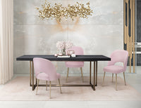 Giada Blush Velvet Chair - Luxury Living Collection