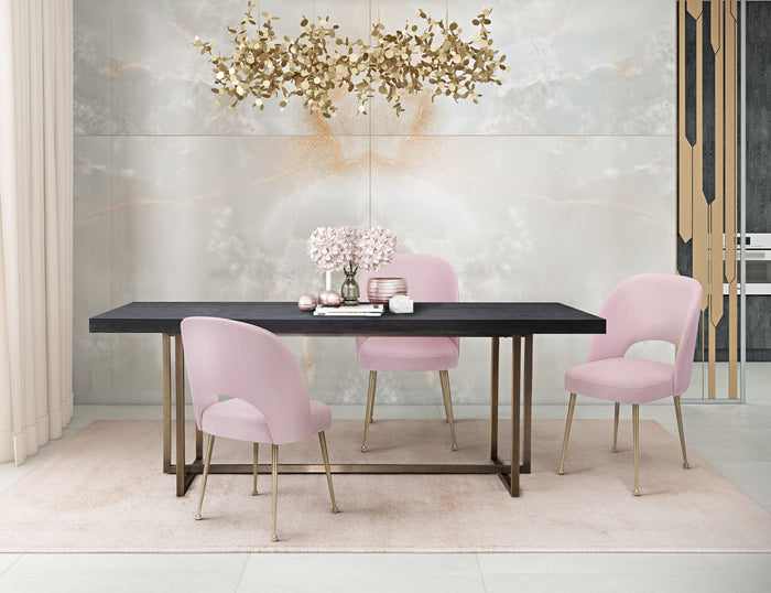 Giada Blush Velvet Chair - Luxury Living Collection