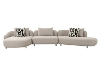 Emilia Modern Beige Sectional Sofa