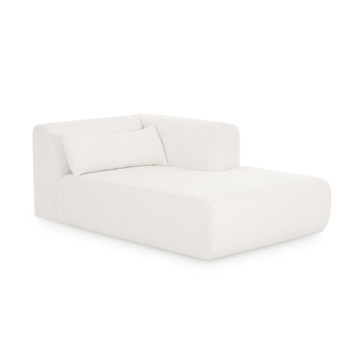 Tereasa Cream Performance Chenille Modular Chaise