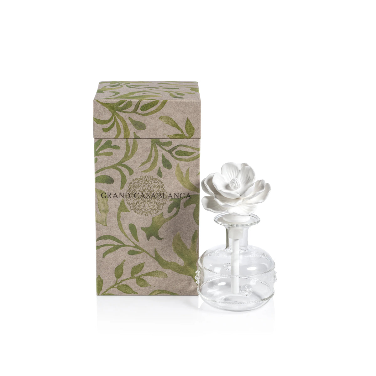 Grand Casablanca Magnolia Petals Porcelain Diffuser - 2 Sizes Avalable (Set of 4)