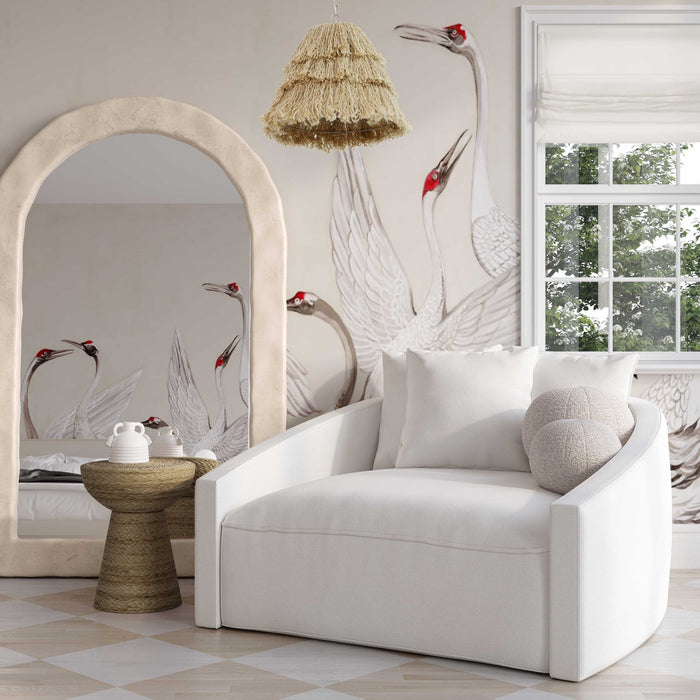 Nihan Cream Performance Linen Daybed