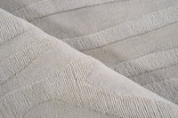 Poem Modern Light Silver Patterned Area Rug - Elegance Collection