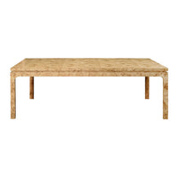 Cecilly 86" Burl Wood Dining Table