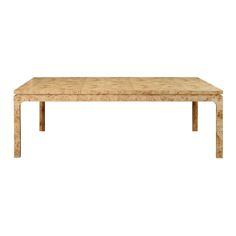 Cecilly 86" Burl Wood Dining Table
