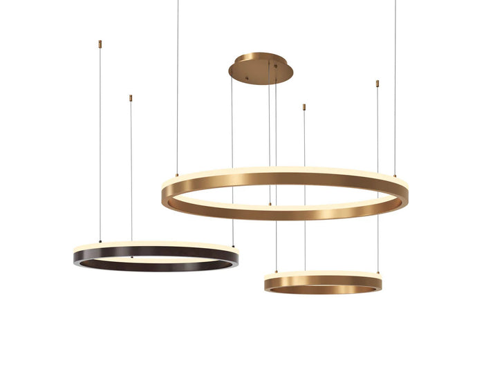 Saphira Gold & Bronze Chandelier