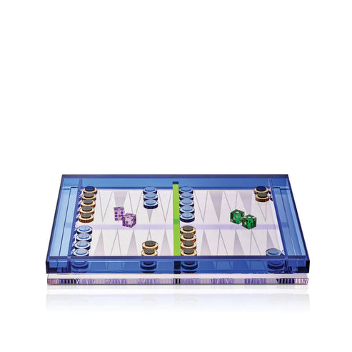 Amira European Artist Collection Crystal Backgammon