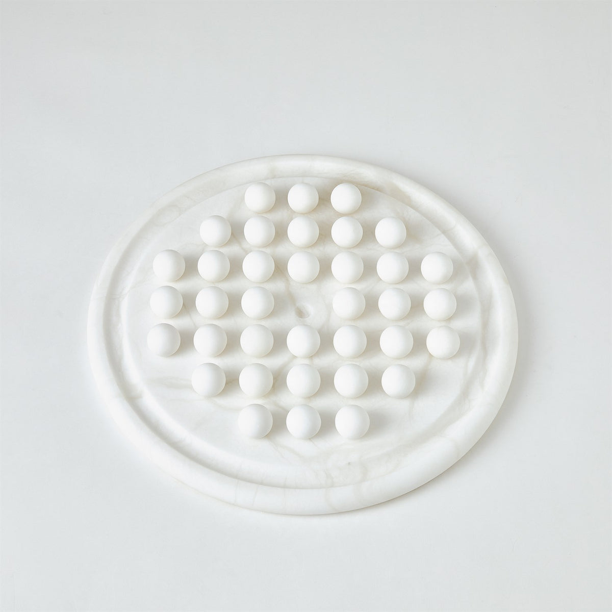 Privy Alabaster White Solitaire Game Set