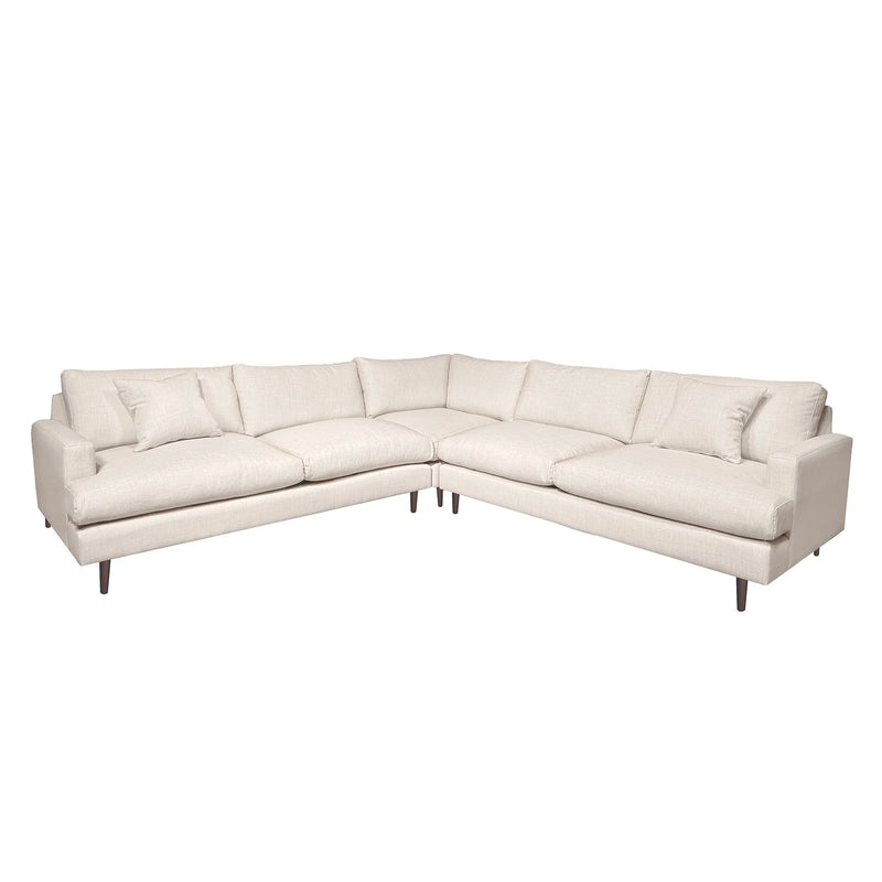 Bronia 111" Beach Alabaster Sectional Sofa