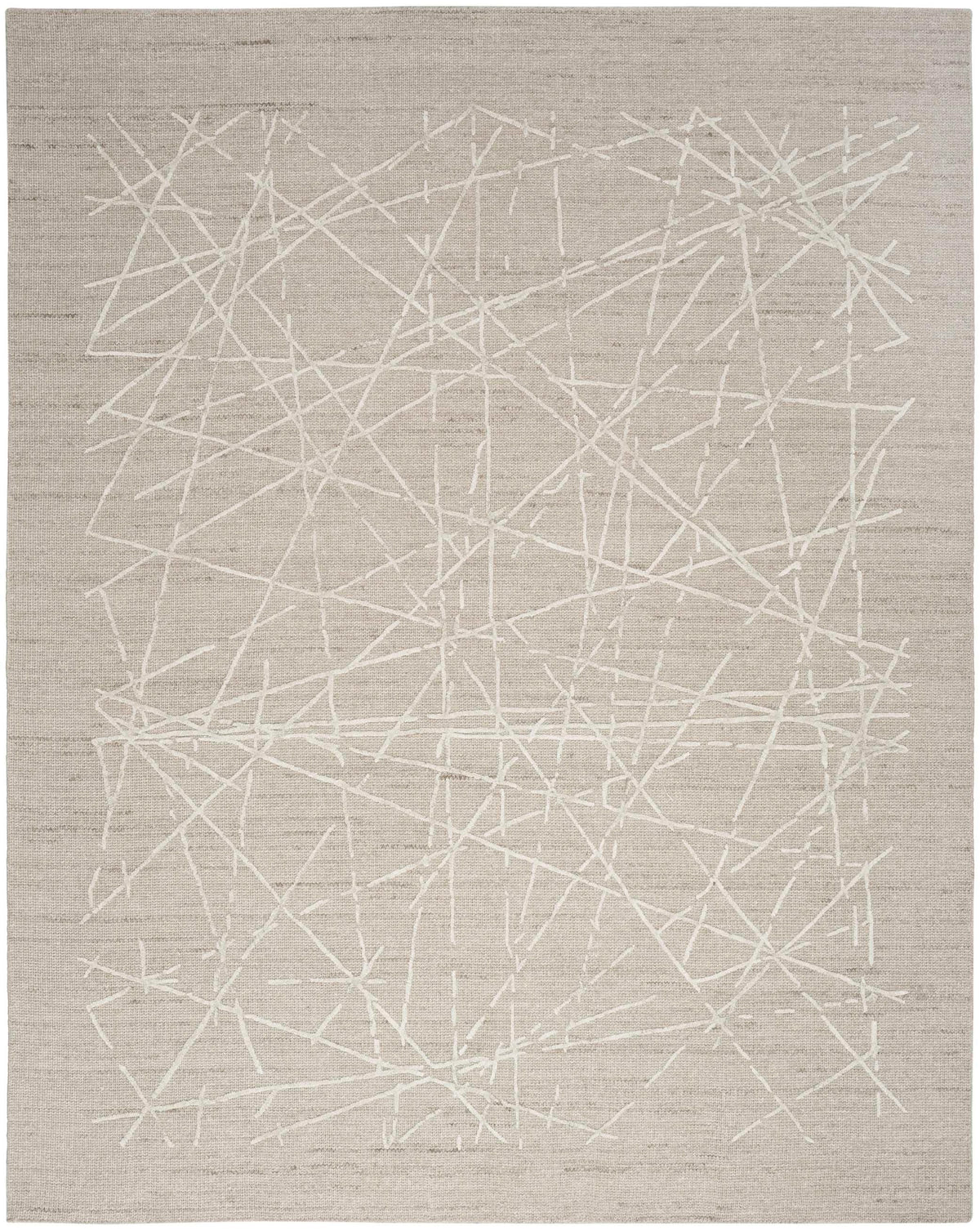 Alexis Modern Rrhythmic Taupe Area Rug