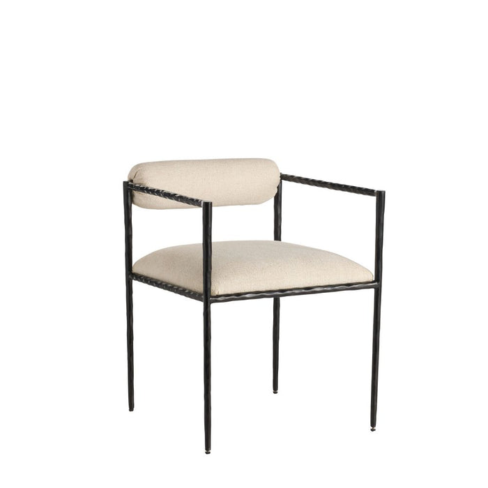 Musa White Performance Fabric Dining Chair