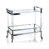 The Langham Bar Cart - Polished Nickel