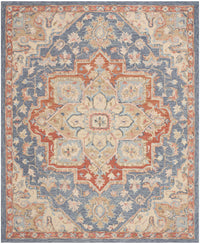 Goldie Blue Ivory Wool Persian Style Area Rug