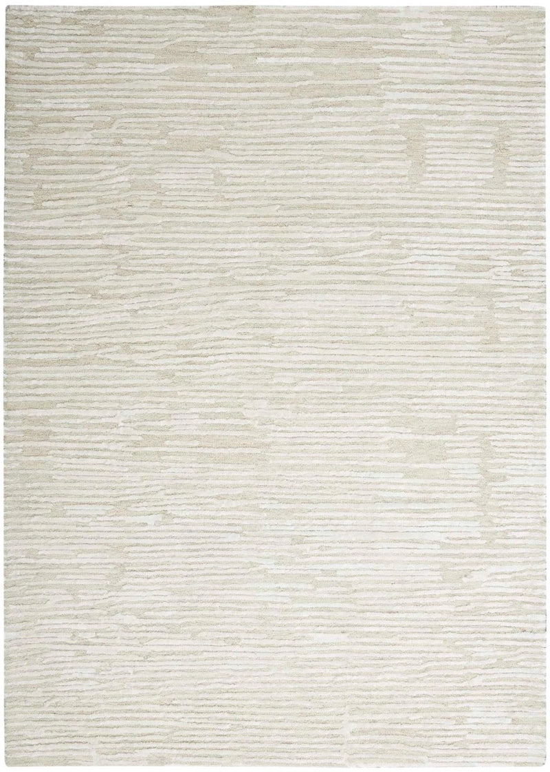 Delilah Ivory Silky Luxcelle & Wool Area Rug