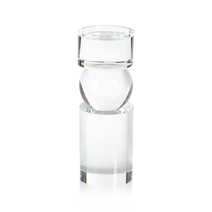 Elegance Crystal Pillar Candle Holders - Set of 2 (2 Sizes Available)