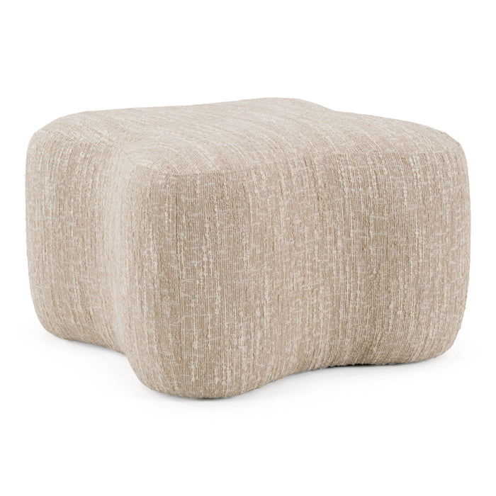 Fawnie Modern Beige Ottoman