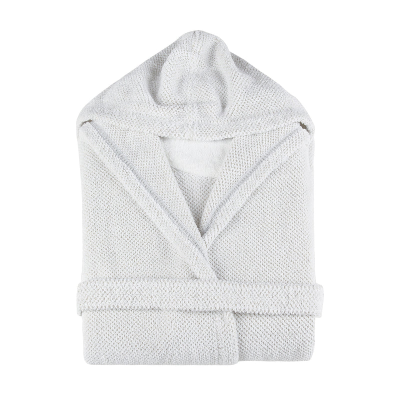 Linen Waffle White Luxury Bath Robe