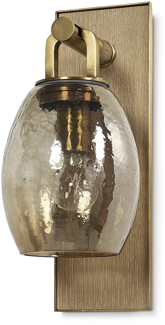 Octavia Amber & Gold Wall Sconce