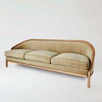 Viktoria 95.75" Tailored Light Sage Velvet Sofa