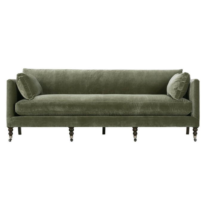 Blaise 90" Sage Velvet Cloud Sofa