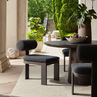 Verah Charcoal Outdoor Armless Dining Chair