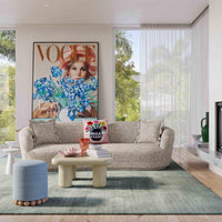 Marion 60: Two-Tone Textured Performance Boucle Loveseat - RAF